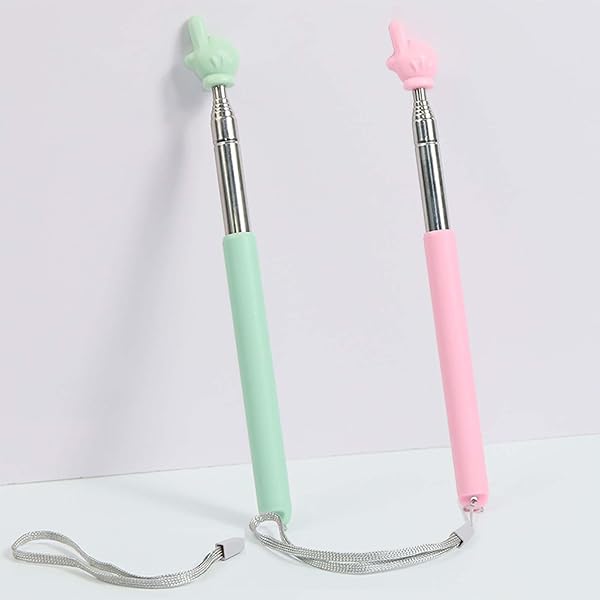 Bacchetta Telescopica Per Insegnanti - Puntatore Allungabile Fino A 100 Cm Con Punta In Feltro E Cordino - Foto 7