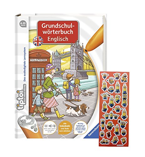 Preisvergleich Produktbild Ravensburger tiptoi ® Englisch-Buch - Grundschulwörterbuch Englisch + Minions-Sticker