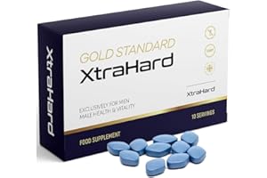 Xtrahard | 10 Tablets | 100% Natural, Exclusively for Men, 10 Servings, Manufactured in The UK.