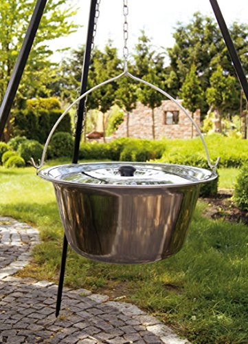 Gulaschkessel mit Deckel Edelstahl 14l - 3