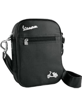 Vespa Tasche, schwarz , mit Applikation, VPSC16