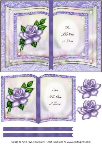 Lavender Rose - For The One I Love - Book Sheet by Kylie-Jayne Blacklaws