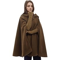 Poncho In Pile Sherpa Con Cappuccio Per Donna - Mantella Morbida, Calda E Avvolgente, Taglia Unica - Foto 2