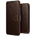 Produktbild iPhone X Hülle, VRS Design Leder Schutzhülle [Braun] Handgefertigt Leder Cover Prämie PU Ledertasche Etui Stoßsichere Lederhülle Brieftasche Case mit 3 Kartenfach - kabelloses Laden kompatibel [Layered Dandy] für iPhone X / iPhone 10 (2017)