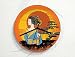 Produktbild Japan - Geisha with Umbrella Sunset Bonsai - Traditional - Custom Name Wall Clock