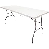 Mi Ko Mi Ka Folding Table Solid 180 cm or 48 inches, Portable, Public Use Regulations Indoor/Outdoor (EN 581-1/3) HDPE Resin