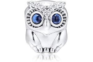 PANDOCCI 2019 Herbst funkelnde Eule Perle 925 Silber DIY passt für Original Pandora Armbänder Charme Modeschmuck