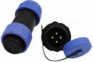 HANGTON CONNECT HangTon HE21 4 Pin Power Circular Waterproof IP68 Connector Female Male for Industrial Electrical Automotive Marine Devices