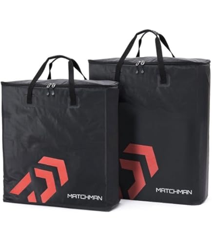 KEEPNET/LANDING NET/STINK BAG - MATCH FISHING WITH DOUBLE ZIP FRONT POCKET - BLACK - 50cm X 50cm X 10cm