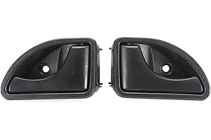 Viviance Poignée de porte intérieure avant gauche et droite compatible avec Renault Kangoo I 1997-2007 Twingo I 1993-2007 - Type A Noir à gauche et à droite