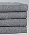 Produktbild La Rochelle 11521 Heckträger Heathered massiv Flanell-Bettlaken-Set, California King, dark gray