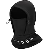 AYPOW Balaclava Balaclava Winter Thermal Waterproof Ski Mask Windproof Balaclava Fleece Warm Neck Warmer Hood Hat Men Women O