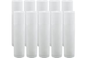 MIUNPRI Lot de 10 tubes vides de rouge à lèvres vides - À remplir soi-même - Avec bouchons - Pour le baume à lèvres DIY - 5 g