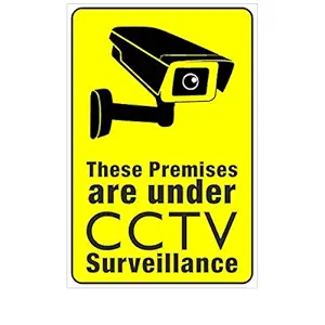 KARTMEN Safety & Warning Sign Board CCTV Security Camera