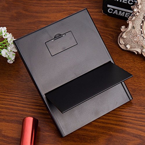 Kosmetikspiegel mit LED beleuchtung ,Charminer super helle 8 LEDs 3 Seite Tri-Fold Schminkspiegel, batteriebetrieben(Batterie nicht enthalten) Beleuchtet Makeup Spiegel,Badspiegel Ohne vergrößerung Reisespiegel Faltbare Beleuchtet Standspiegel - 7