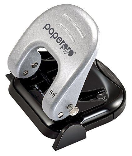 PaperPro 2315 - Perforadora de papel de 2 agujeros  color negro y plateado