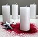 Produktbild Kerzen NOVA Markenkerzen Adventskerzen Stumpenkerzen RAL 130/60 mm weiß perlmutt, 4 Stk.