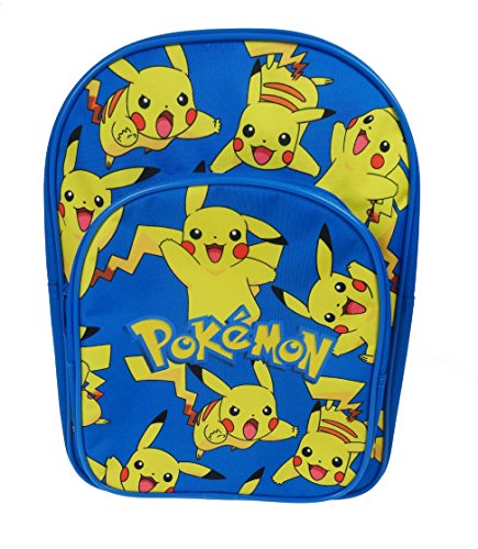 Preisvergleich Produktbild Offiziell lizenzierte Kinder Pokemon Pikachu aller Print blau Rucksack