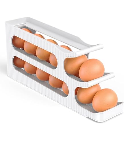 2 set Opbergmand Eierdoos Auto Rolling Multi-color Huishoudelijke