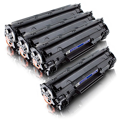 ms-point® 4x kompatibler Toner für HP LaserJet Pro MFP M120 M125A M125NW M125RNW M126A M126NW M127FN M127FP M127FW M128FN M128FP M128FW M200 M201DW M201N M202DW M202N M220 M225DN M225DW M226DN M226DW CF283A 83A - 2