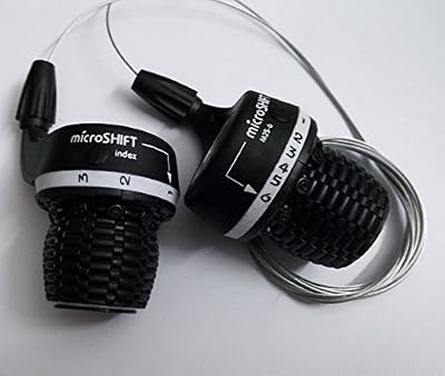Mixim Shimano Compatible Ensemble de Cycle Vélo Microshift Manette Twist Grip vitesses 6 vitesses