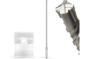 XZH SDS Plus Masonry Drill Bits - 6mm x 260mm, Professional Tungsten Carbide Cross Tip, Long SDS Hammer Drill Bits for Wall, Stone, Concrete, Brick