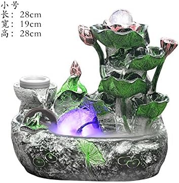 Rockery water aquarium decoration office feng shui lucky rotary dribble fountain humidifier living room opening gifts,Nebulizer with rhyme trumpet