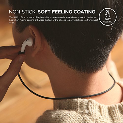 elago ESTR-Ap-WH Correa Auricular aud  fono Accesorio - Accesorio para Auriculares  Correa  Apple  Blanco  Airpods  450 mm  4 g 