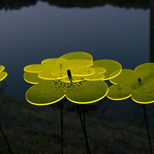 SUNPLAY „Sonnenfänger Blumen“ in GELB, 3 Stück je 20 cm Durchmesser im Set + 70 cm Schwingstäbe - 5