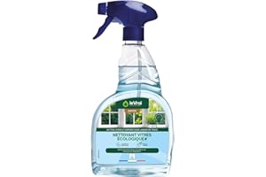 LE VRAI PROFESSIONNEL - Nettoyant Vitres Écologique - Sans Traces - Parfum fraicheur végétale - Fabrication Française - Pulvérisateur 750ml