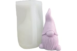 xiaoba 3D Wichtel Silikonform Zwerg Kerze Formen Seifenform DIY Fondant Formen Schokoladenform Gießformen Geschenke Für Familie Und Freunde
