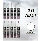 Selsil Silikonize Mastik Beyaz 500 gr, 10 Adet