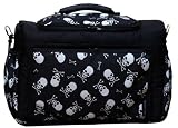 TK-28 Wickeltasche KIM von Baby-Joy XXXL Übergröße Schwarz Weiß Pirat Windeltasche Pflegetasche Babytasche Tragetasche