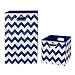 Modern Littles Chevron Folding Storage Bin (Bold Blue)