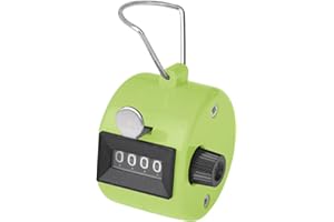 GOGO 1 Pezzi Contatore Manuale, Contatore Contacolpi in Plastica Portatile a 4 Cifre,Tally Counter per Golf/Allenatore/Scuola/Eventi/Contare/Sport
