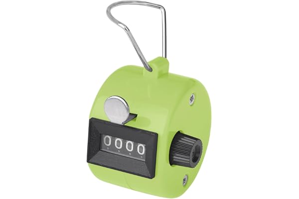 GOGO Compteur Manuel à 4 Chiffres ABS Handheld Tally Counter pour l'école d'entraîneurs d'événements Sportifs