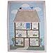 Hand Embroidered Doll House Patchwork Cot Wrap by Powell Craft 102 x 76 cm
