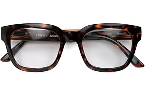 LONDON MOLE Okulary | Tricky okulary do czytania | okulary prostokątne | Fajni Czytelnicy | Stylowe okulary do czytania | Męskie damskie Unisex | Zawiasy sprężynowe