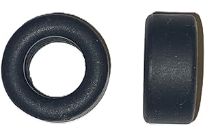 SSC TYRES SSC Slot Cars 2 pcs Super Grip Replacement Car Tyres/Tires Set Accessory, Toy Car Compatible for - Scalextric Corvette, Ford GT40 Slicks 9.5mm Wide