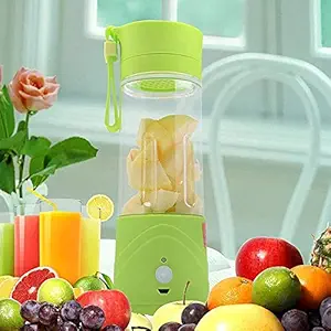 Veeteel Present Electric USB Juice Maker Juicer Bottle Blender Grinder Mixer,6 Blades Rechargeable Bottle(Multi color)