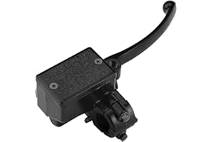mumisuto Motorcycle Master Cylinder, 7/8" 22mm Motorcycle Front Right Hydraulic Brake Clutch Lever Master Cylinder for YFZ450 YFM (Black)