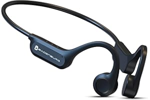 BADENBURG S1 Knochenschall Kopfhörer, IP56 Wasserdicht,Bluetooth 5.3,Kabellos,Open Ear Sport Kopfhörer, 8 Stunden Spielzeit,Mit Mikrofon,Perfekt zum Fitness,Laufen,Radfahren