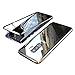 Produktbild Coollee Galaxy S9 Plus Hülle Magnet 9H Tempered Glass Backcover für Samsung Galaxy S9 Plus, Handyhülle 360 Grad Magnetic Metall Frame Bumper Magnetische Adsorption Transparent Backcover (Klar Silber)