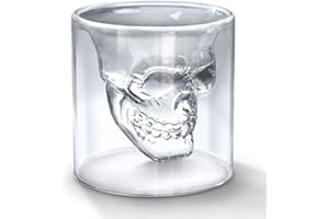SHOP-STORY - Verre Tête de Mort - Shooter pour Liqueur Whisky Vodka etc
