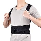AUSHEN Back Posture Corrector Shoulder Lumbar Waist Support Belt for Men and Women Comfortable and Discreet Pain Relief Back Corrector Posture