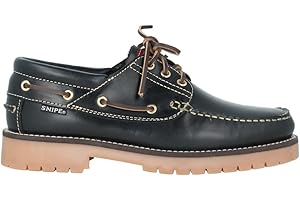 Snipe Zapato Náutico Negro para Hombre - Cuero Talla: 40