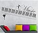 Produktbild Finloveg Musik Wandaufkleber Muse Klavier Musikinstrument Vinyl Diy Selbstklebende Aufkleber Kunst Wohnzimmer Tanzsaal Dekor Tapeten 90X42 Cm