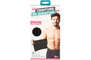 UPFIT - Ceinture de Sudation - Dimensions: 100x25cm - Bande Auto-agrippante - Taille Unique - Facile à Mettre - Matière: 90% Néoprène, 10% Polyester - Amplifie phénomène de Transpiration