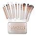 Makeup Brushes Set Millya 12Pcs Bamboo Handle Makeup Brushes Professional Power Foundation Cosmetic Make Up Brush Set with Box(FREE SHIPPING,OFTEN DELIVERED IN 3 DAYS)