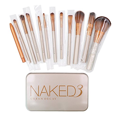 Makeup Brushes Set Millya 12Pcs Bamboo Handle Makeup Brushes Professional Power Foundation Cosmetic Make Up Brush Set with Box(FREE SHIPPING,OFTEN DELIVERED IN 3 DAYS)